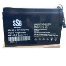 Гелевый аккумулятор SSB 12V 100Ah GEL для бесперебойного питания